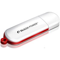 USB Flash Silicon-Power LuxMini 320 32GB (белый/красный) - Превью изображения №2 — Интернет-магазин Time-Shop