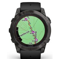 Умные часы Garmin Fenix 7X Pro Sapphire Solar (карбоново-серый титан/черный) - Превью изображения №4 — Интернет-магазин Time-Shop