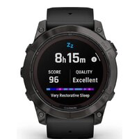 Умные часы Garmin Fenix 7X Pro Sapphire Solar (карбоново-серый титан/черный) - Превью изображения №8 — Интернет-магазин Time-Shop