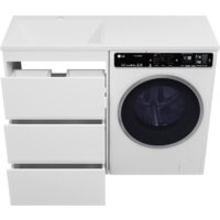  Brevita Тумба под умывальник Grafit 60 GRA-01060-023Я (левый, белый) - Превью изображения №3 — Интернет-магазин Time-Shop