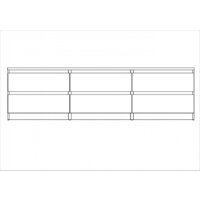 Тумба Mio Tesoro Кастор 6 ящиков 2.03.03.110.4 (серый) - Превью изображения №4 — Интернет-магазин Time-Shop