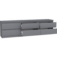 Тумба Mio Tesoro Кастор 6 ящиков 2.03.03.110.4 (серый) - Превью изображения №3 — Интернет-магазин Time-Shop