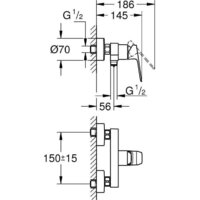 Смеситель Grohe Grohe-Cubeo 1018240000 - Превью изображения №4 — Интернет-магазин Time-Shop
