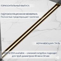 Трап/канал Lauter 210S383-GG 800x31 (золото) - Превью изображения №2 — Интернет-магазин Time-Shop