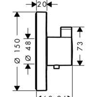 Смеситель Axor ShowerSelect S Highflow 15741000 - Превью изображения №2 — Интернет-магазин Time-Shop