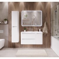  Grossman Тумба под умывальник Адель 90 см подвесная (белый) - Превью изображения №4 — Интернет-магазин Time-Shop