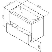  AM.PM Тумба под умывальник Gem M90-FHX0752-WC0752WG - Превью изображения №11 — Интернет-магазин Time-Shop