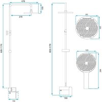 Душевая система  Rea Marco REA-P8548 - Превью изображения №9 — Интернет-магазин Time-Shop