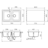 Кухонная мойка Schock Formhaus 80 (оникс) - Превью изображения №2 — Интернет-магазин Time-Shop