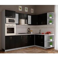 Готовая кухня Интерлиния Мила Крафт 1.68x2.6 правая (дуб английский) - Превью изображения №2 — Интернет-магазин Time-Shop