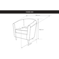Интерьерное кресло Mio Tesoro Тунне (grey) - Превью изображения №2 — Интернет-магазин Time-Shop