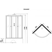 Душевая кабина Niagara Promo P80/40/MT 80x80x215 - Превью изображения №10 — Интернет-магазин Time-Shop