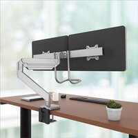 Кронштейн для монитора Fellowes Eppa Dual Crossbar Monitor Arm (серебристый) - Превью изображения №4 — Интернет-магазин Time-Shop