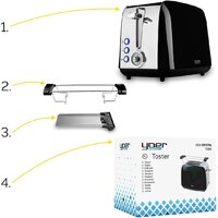 Тостер Yoer Crystal T02BK - Превью изображения №10 — Интернет-магазин Time-Shop