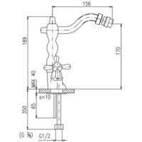 Смеситель Slezak RAV Морава Ретро MK120.5/9SM - Превью изображения №3 — Интернет-магазин Time-Shop