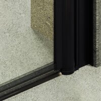 Душевая дверь MaybahGlass 198x89 MGD-423-6 (прозрачное стекло/черный) - Превью изображения №3 — Интернет-магазин Time-Shop