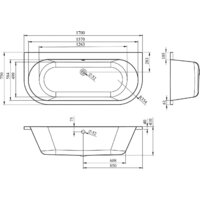 Ванна Lavinia Boho Art 170x75 37080075 - Превью изображения №3 — Интернет-магазин Time-Shop
