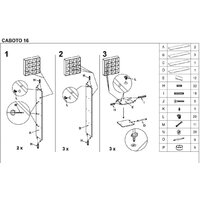 Стеллаж Halmar Caboto 16 (белый) - Превью изображения №2 — Интернет-магазин Time-Shop