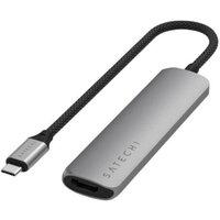 Satechi 4-in-1 USB-C Slim Multiport Adapter 4K ST-P4SM (серый)