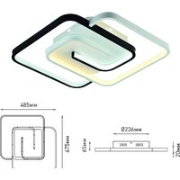 Припотолочная люстра Rivoli Jenny 6102-103 Б0059010 - Превью изображения №3 — Интернет-магазин Time-Shop
