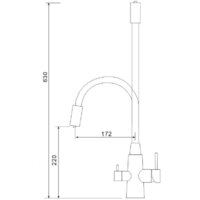 Смеситель Gross Aqua Neosteel GA3133611SSB - Превью изображения №2 — Интернет-магазин Time-Shop