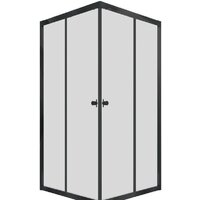 Triton Вента Блэк А1 100х100 без поддона (прозрачное стекло)