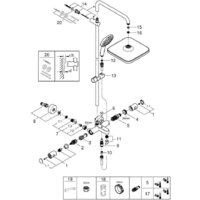 Душевая система  Grohe Vitalo Comfort 250 269842431 - Превью изображения №4 — Интернет-магазин Time-Shop