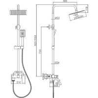Душевая система  Ledeme L2478Y - Превью изображения №4 — Интернет-магазин Time-Shop