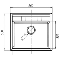 Кухонная мойка GranFest GF-Q-561 (черный) - Превью изображения №3 — Интернет-магазин Time-Shop