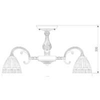 Люстра средней высоты Евросвет 60107/8 (Античная бронза) - Превью изображения №4 — Интернет-магазин Time-Shop