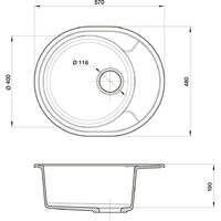 Кухонная мойка Reflexion Allonge RF0658BL - Превью изображения №7 — Интернет-магазин Time-Shop