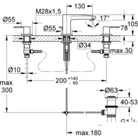 Смеситель Grohe Eurostyle Cosmopolitan 20208002 - Превью изображения №2 — Интернет-магазин Time-Shop