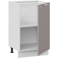 Шкаф напольный Трия Белладжио 1Н5 (белый/софт капучино) - Превью изображения №2 — Интернет-магазин Time-Shop