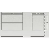  BelBagno Тумба под умывальник ALBANO-800-2C-SO-RR - Превью изображения №3 — Интернет-магазин Time-Shop