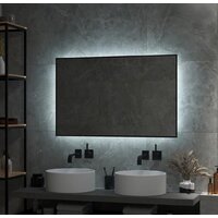  Континент Зеркало Amer Led 120x70 (с бесконтактным сенсором, черный, нейтральная подсветка) - Превью изображения №8 — Интернет-магазин Time-Shop