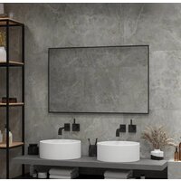  Континент Зеркало Amer Led 120x70 (с бесконтактным сенсором, черный, нейтральная подсветка) - Превью изображения №7 — Интернет-магазин Time-Shop