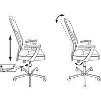 Офисное кресло Бюрократ CH-605 (черный) - Превью изображения №6 — Интернет-магазин Time-Shop