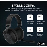 Наушники Corsair HS65 Surround (карбон) - Превью изображения №3 — Интернет-магазин Time-Shop