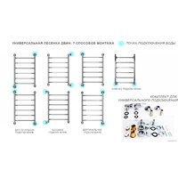 Полотенцесушитель Двин L 60x50 - Превью изображения №3 — Интернет-магазин Time-Shop