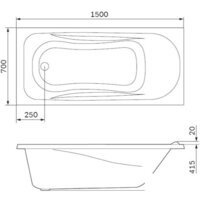 Ванна AM.PM Spirit W76A-150-070W-A - Превью изображения №2 — Интернет-магазин Time-Shop