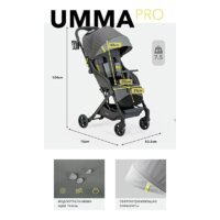 Коляска прогулочная «книга» Happy Baby Umma Pro (serenity) - Превью изображения №15 — Интернет-магазин Time-Shop