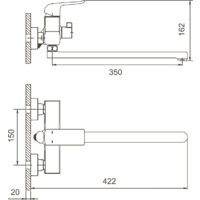 Смеситель Gappo G2250-8 - Превью изображения №2 — Интернет-магазин Time-Shop