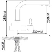 Смеситель Ekko EM4352-7 - Превью изображения №2 — Интернет-магазин Time-Shop