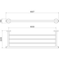Полка для полотенца Aquatek Оберон AQ4222BG (золото) - Превью изображения №2 — Интернет-магазин Time-Shop
