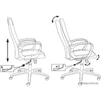 Офисное кресло Бюрократ CH-808AXSN/TW-10 - Превью изображения №5 — Интернет-магазин Time-Shop