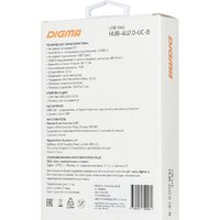 USB-хаб Digma HUB-4U2.0-UC-B - Превью изображения №7 — Интернет-магазин Time-Shop