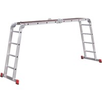 Лестница-трансформер Новая высота NV 333 с помостом профессиональная 4x5 ступеней - Превью изображения №2 — Интернет-магазин Time-Shop