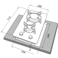 Варочная панель Freggia HC320VGW - Превью изображения №5 — Интернет-магазин Time-Shop