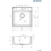 Кухонная мойка Deante ZQJ_A103 - Превью изображения №2 — Интернет-магазин Time-Shop