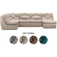 П-образный диван Mio Tesoro Борнео (Velutto 18) - Превью изображения №2 — Интернет-магазин Time-Shop